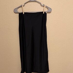 J. Crew Satin Midi Skirt